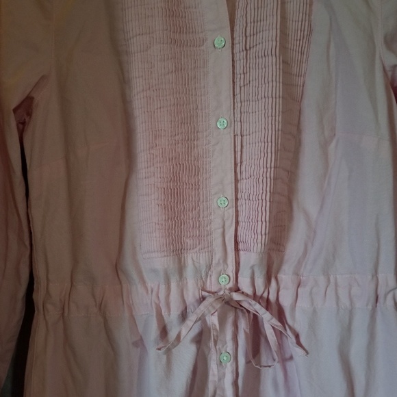Y2K TOMMY HILFIGER Light Pink Shirt Dress Size Small EUC - Picture 4 of 7